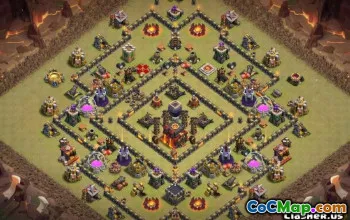 农业和奖杯＃11160的Clans Th10基本布局和地图的顶级冲突