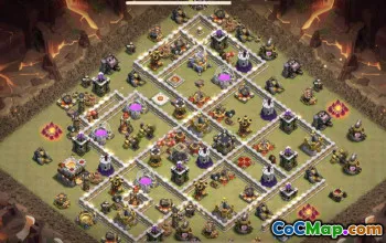 Top Clash of Clans TH11 Layout di base: mappa e collegamenti #16364