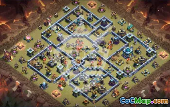 Top Clash of Clans TH13 Base Layouts & Map #54063