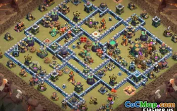 Top Clash of Clans Th14 Základní rozložení a mapy pro COC #13756