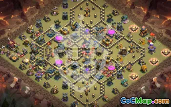 Top Clash of Clans TH17 Base Layouts & Maps #53229