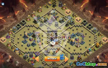 复制Clash of Clans基地  Town Hall 18 #57215