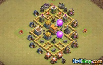 Top Clash of Clans Th5 Bố cục cơ sở & Bản đồ | Nông nghiệp, chiến tranh #14077