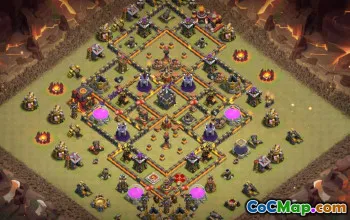 Top Clash of Clans Town Hall 10 Base Layouts & Maps #15910