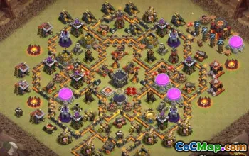 氏族市政厅的顶级冲突10基本布局和地图＃9679