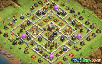Top Clash of Clans Municipio 11 Layout di base e mappe #14438