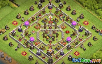 氏族市政厅11基本布局和地图＃14653的顶级冲突