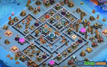 Top Clash of Clans Town Hall 13 Layouts e mapas da base #15370