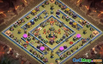Top Clash of Clans radnice 14 Base Layouts & Maps #13210