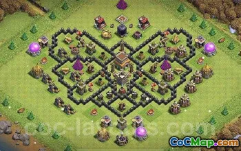 Top Clash of Clans Town Hall 8 Base Layouts & Maps #16857