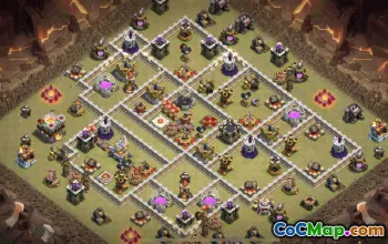 Top COC Baseouts per il municipio 11: mappe agricole e di guerra #16367