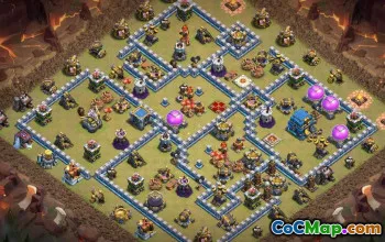 Najlepsze układy podstawowe COC dla ratusza 12 - Mapy i linki #16372