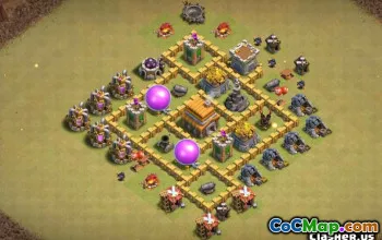 Machete de bază COC de top pentru Primăria 5: Hărți de casă, război și trofeu #14073