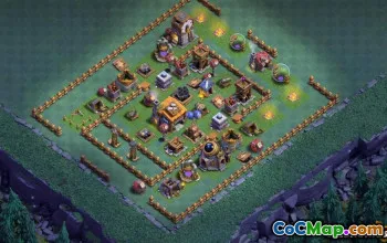 Topp COC Builder Base Layouts för BH7: Kartor och design #14210
