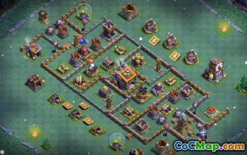 Top Coc Builder Hall 9 Baslayouter: Jordbruk och trofékartor #14913