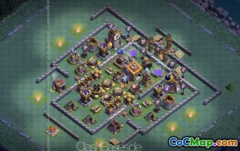 Top CoC Builder Hall 9 Base Layouts for Farming & Trophies #16914