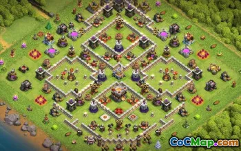 顶级 CoC TH11 基地布局：主页、战争和奖杯地图 #16535