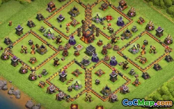 Top Coc Touch Hall 10 базовых макетов и карт #13033