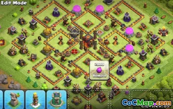 顶级COC市政厅10基本布局和地图 - 立即复制！ ＃13514