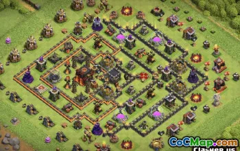 Top Coc Town Hall 10 Layouts & Maps | Skopiuj teraz! #13814