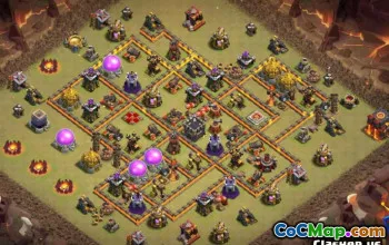 Top CoC Town Hall 10 Base Layouts & Maps - Copy Now! #14400