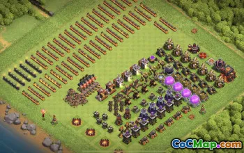 최고 Coc Town Hall 10 기본 레이아웃 및지도 - 지금 복사하십시오! #16206