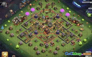Top Coc Town Hall 10 Układy i mapy do starcia klanów #16080