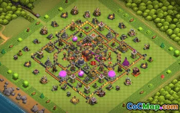 Top CoC Town Hall 10 Base Layouts & Maps for Farming #27004