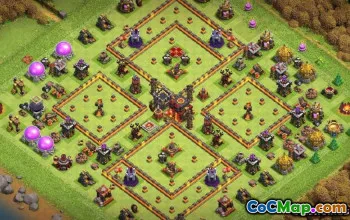 Top Coc Town Hall 10 Layouts i mapy do sukcesu #14515