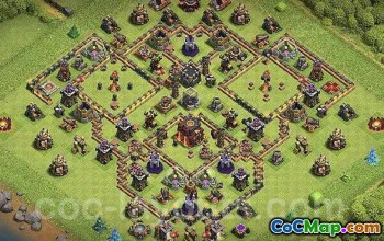 Top CoC Town Hall 10 Base Layouts & Maps for War & Trophies #17211