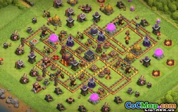 Top CoC Town Hall 10 Base Layouts & Maps for War & Trophy #13892