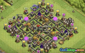 शीर्ष COC टाउन हॉल 10 बेस लेआउट और नक्शे - घर और युद्ध #12975
