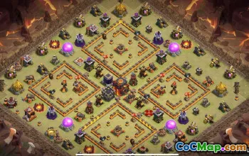 Tata Letak Top Coc Town 10 Pangkalan: Peta & Tautan #14615