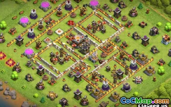 最高COC市政厅11基本布局和成功的地图＃13227