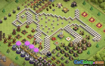 Top Coc Town Hall 11 Layouts & Maps - Funny Designs #12878