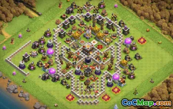 최고 Coc Town Hall 11 기본 레이아웃 및지도 - 홈 빌리지 #13945
