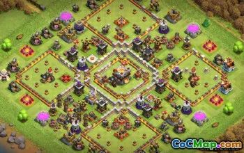 Top COC radnice 11 rozvržení základny: Mapy a odkazy #14497