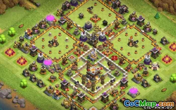 顶级COC市政厅11基础布局和策略＃14496