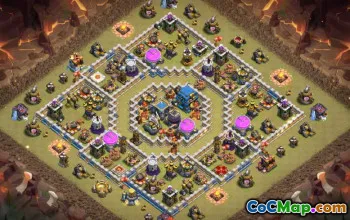 Top Coc Town Hall 12 Basislayouts: Landwirtschaft und Trophäenkarten #14812