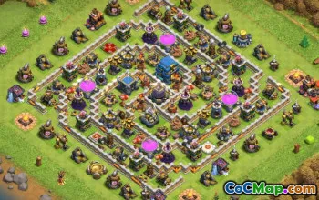 Top Coc Town Hall 12 Basislayouts: Landwirtschaft, Trophäe und mehr #14312