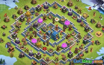 顶级COC市政厅12个基本布局和地图|复制＆使用＃10105