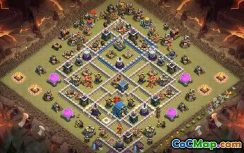 Top Coc Town Hall 12 Układy i mapy do starcia klanów #16260
