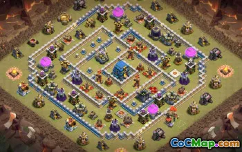 Top Coc Town Hall 12 Basislayouts & Karten für die Landwirtschaft #15480
