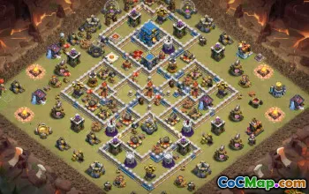 Top Coc Town Hall 12 Układy i mapy na wojnę i trofea #14651