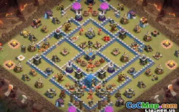 您村庄＃10531的顶级COC市政厅12个基本布局和地图