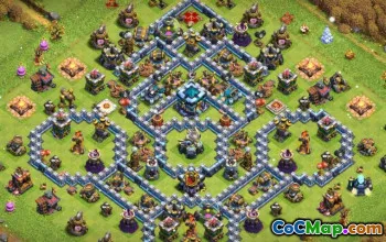 Topp COC Town Hall 13 Baslayouter: Hem, War, Trophy Maps #14950