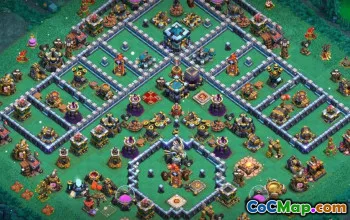 Topp COC Town Hall 13 Baslayouter & Maps - Kopiera nu! #15200