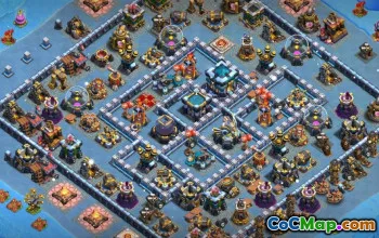 Top CoC Town Hall 13 Layouts e mapas de base para casa e guerra #15420
