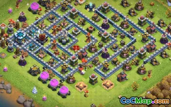 Top CoC Town Hall 13 Base Layouts & Maps for Optimization #15004