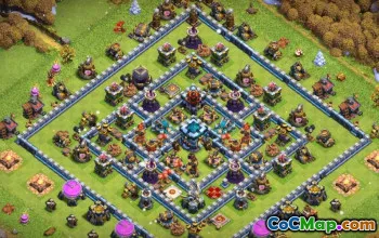 Top CoC Town Hall 13 Layouts e mapas básicos | Troféu e Guerra #15128